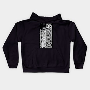 Jazz typography logo Kids Hoodie